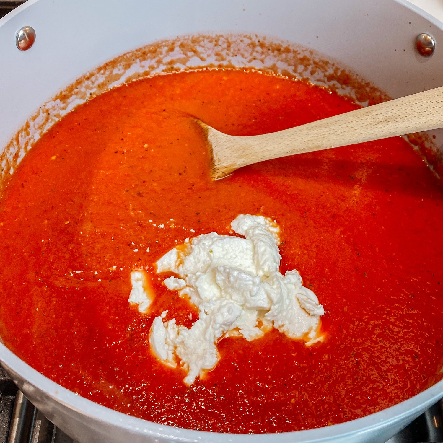 Simple Stovetop Tomato Basil Bisque Showit Blog